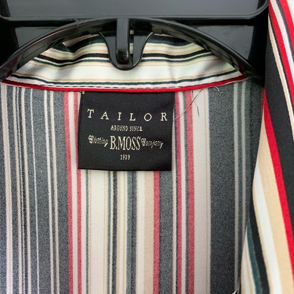 Tailor B. Moss Vintage Button Down Silk Top - Picture 3 of 4